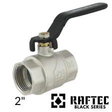 Кран 2 дюйма RAFTEC ВВ довга ручка (BLACK)