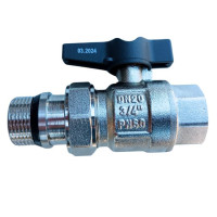Кран американка прямий 3/4 ASG PLUS PN60