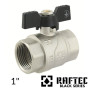 Кран шаровый RAFTEC 1" ВВ бабочка (BLACK)