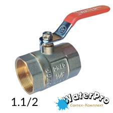 Кран 1,1/2 кульовий WATERPRO ВВ довга ручка