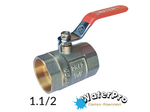Кран 1,1/2 кульовий WATERPRO ВВ довга ручка