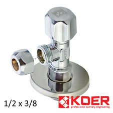 Кран приладовий 1/2 х 3/8 KOER (510) вентиль
