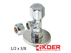 Кран приладовий 1/2 х 3/8 KOER (510) вентиль