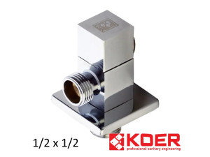 Кран приладовий KOER (512) квадрат - 1/2н-1/2н.