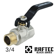Кран кульовий RAFTEC 3/4 ВЗ довга ручка (BLACK)