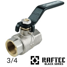 Кран кульовий RAFTEC 3/4 ВВ довга ручка (BLACK)