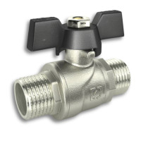 Кран кульовий RAFTEC 3/4 ЗЗ метелик (BLACK)
