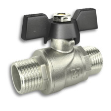 Кран кульовий RAFTEC 3/4 ЗЗ метелик (BLACK)