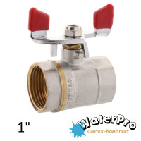 Кран шаровый 1 WATERPRO ВВ бабочка