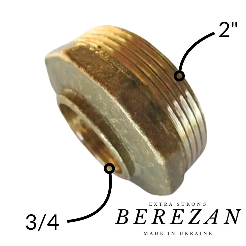 Латунна Футорка 2н х 3/4в BEREZAN посилений