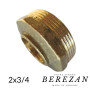 Латунна Футорка 2н х 3/4в BEREZAN посилений