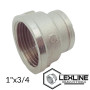 Переходная муфта латунная 1в х 3/4в х Никель LEXLINE