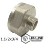 Переходник 1,1/2в х 3/4н Никель LEXLINE (В форме лейки)