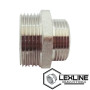 Переходник латунный Ниппель 1н х 3/4н Никелированный LEXLINE
