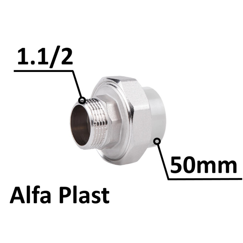Американка PPR Альфа Пласт 50х1,1/2 наружная