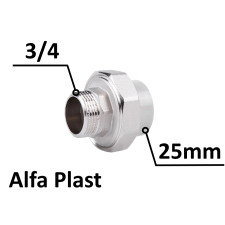 Американка PPR Альфа Пласт 25х3/4 Наружная